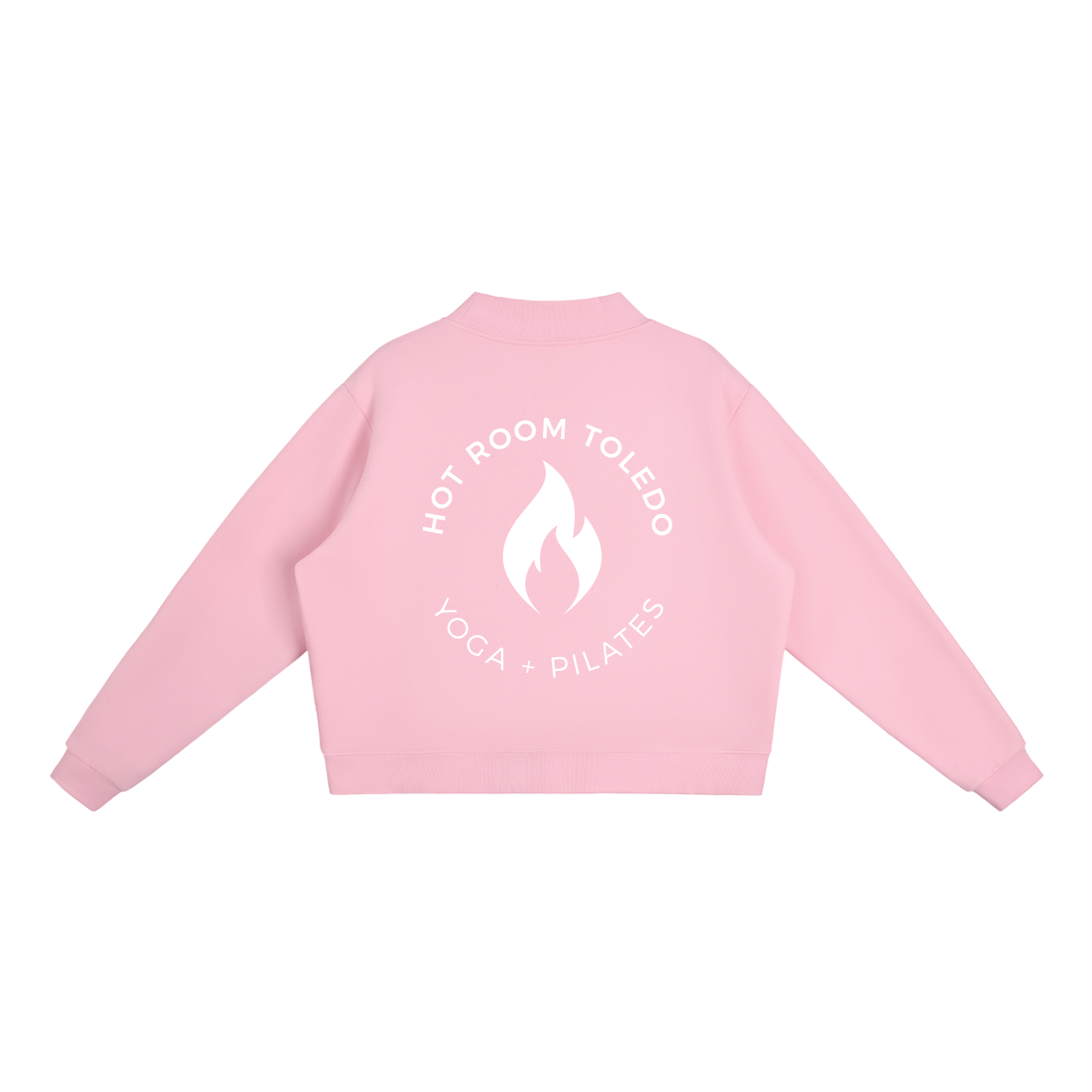 Essential Fleece Mock-Neck Crew Sweatshirt
